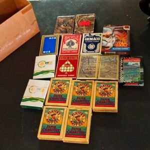 Playing Cards decks Vintage Navy Golf Racing Hunting Random Bunch lot games